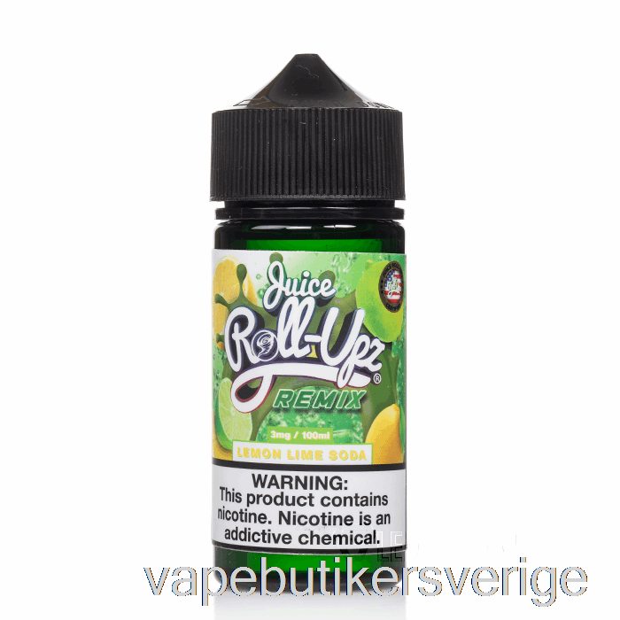 Vape Sverige Citron Lime Soda - Juice Roll Upz Remix - 100ml 0mg